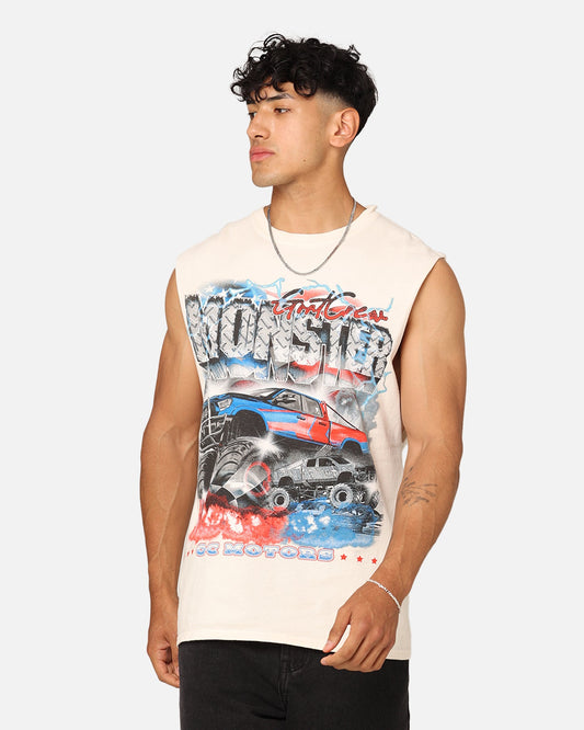 Goat Crew Motors Muscle T-Shirt Off White