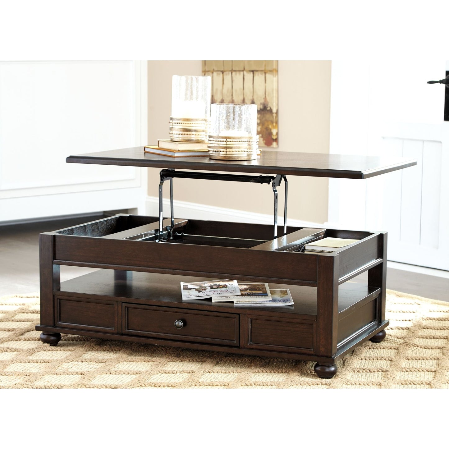 Barilanni Coffee Table with Lift Top