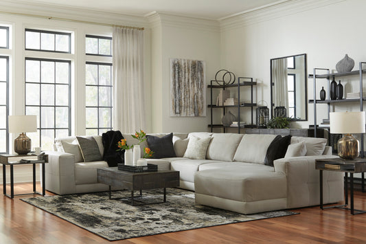 Next-Gen Gaucho Gray 6-Piece RAF Chaise Sectional