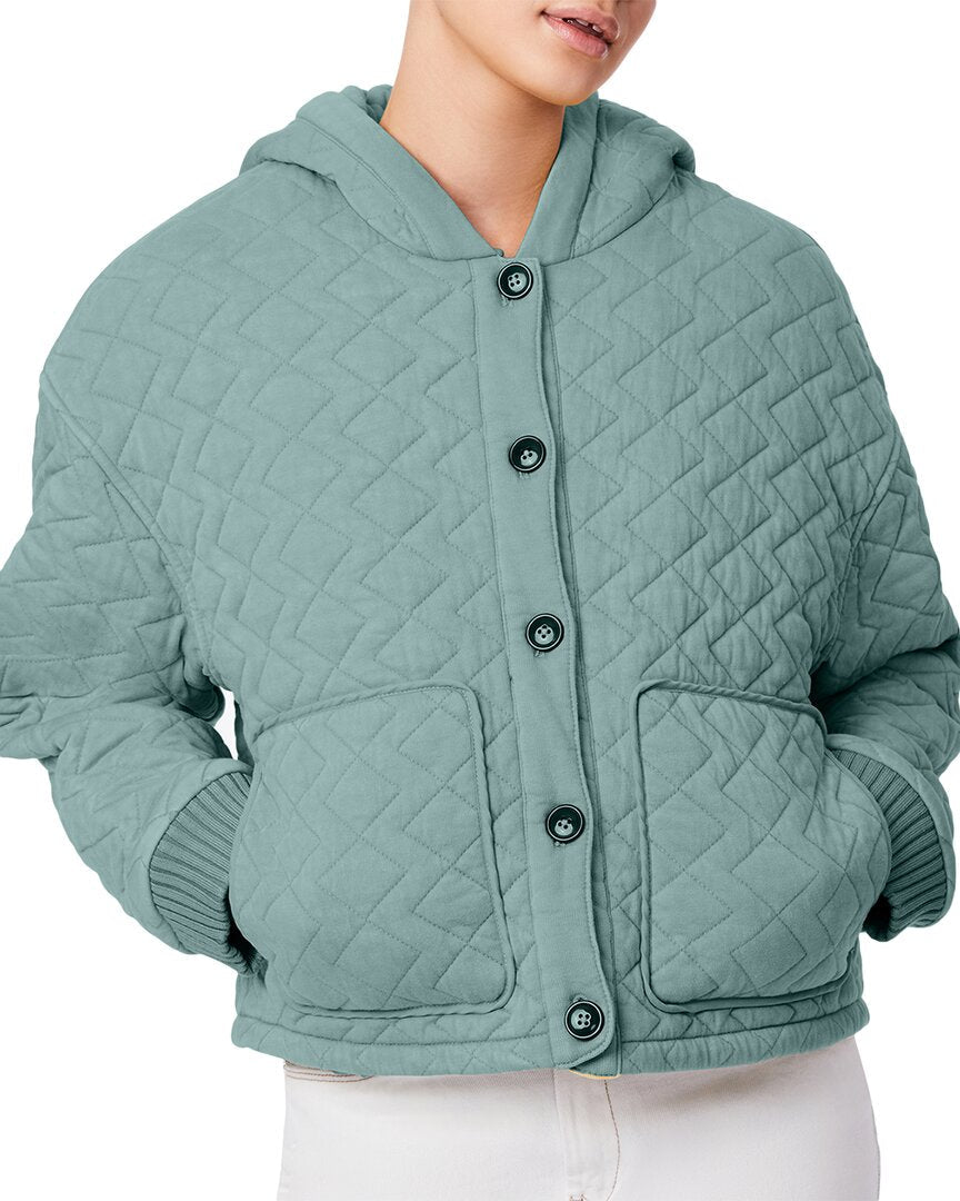 BERNIE Short Diamond Quilted French Terry Jacket