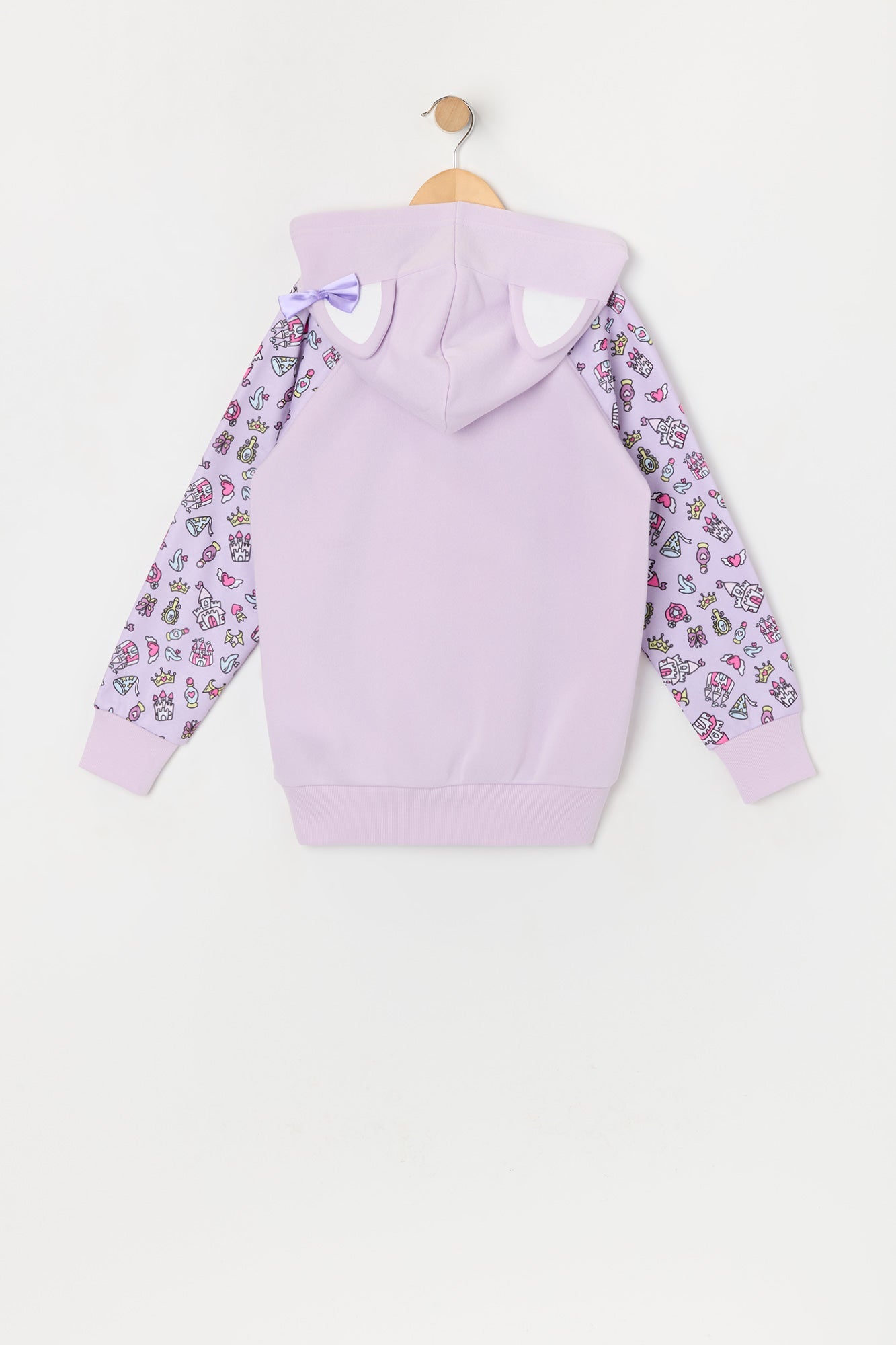 Girls Princess Kitty Character Hoodie