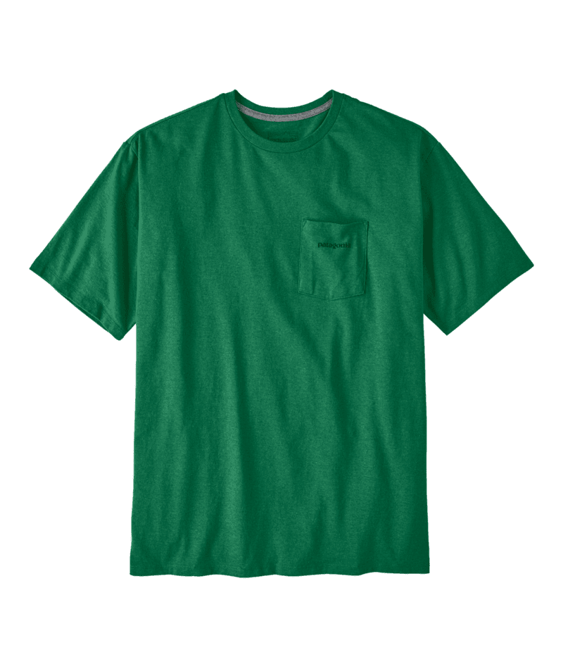 PATAGONIA Boardshort Logo Pocket Responsibili-Tee T-Shirt Gather Green