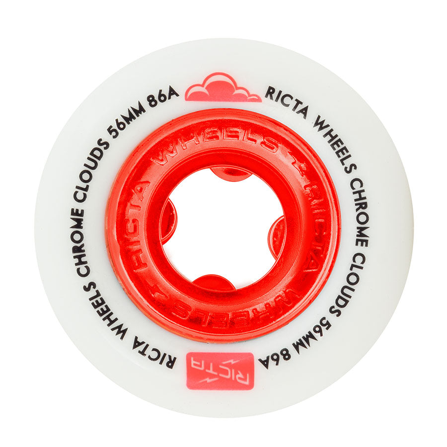 Ricta Wheels Chrome Clouds 86A Red 56mm