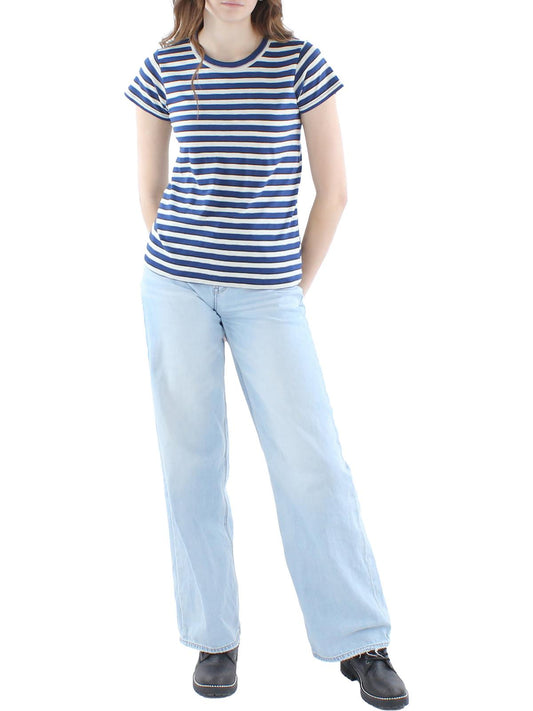 The Slub Womens Cotton Striped T-Shirt