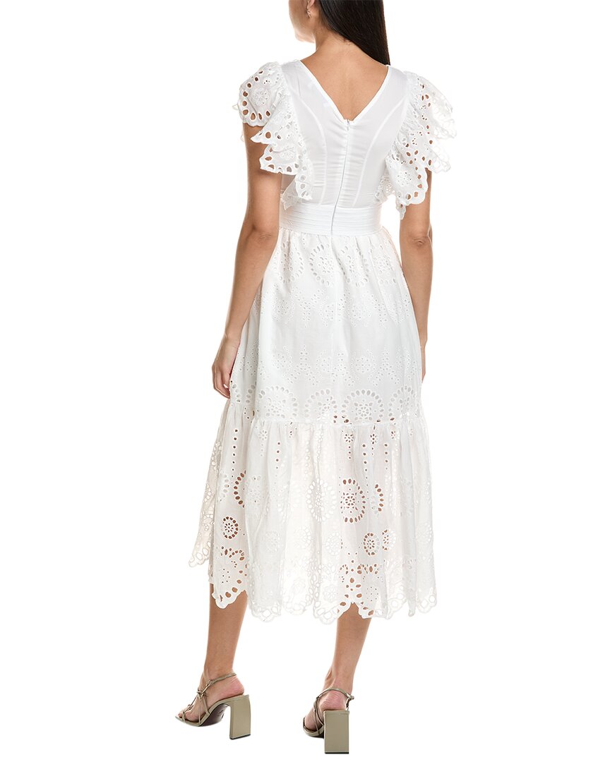 REVERIEE Eyelet Maxi Dress