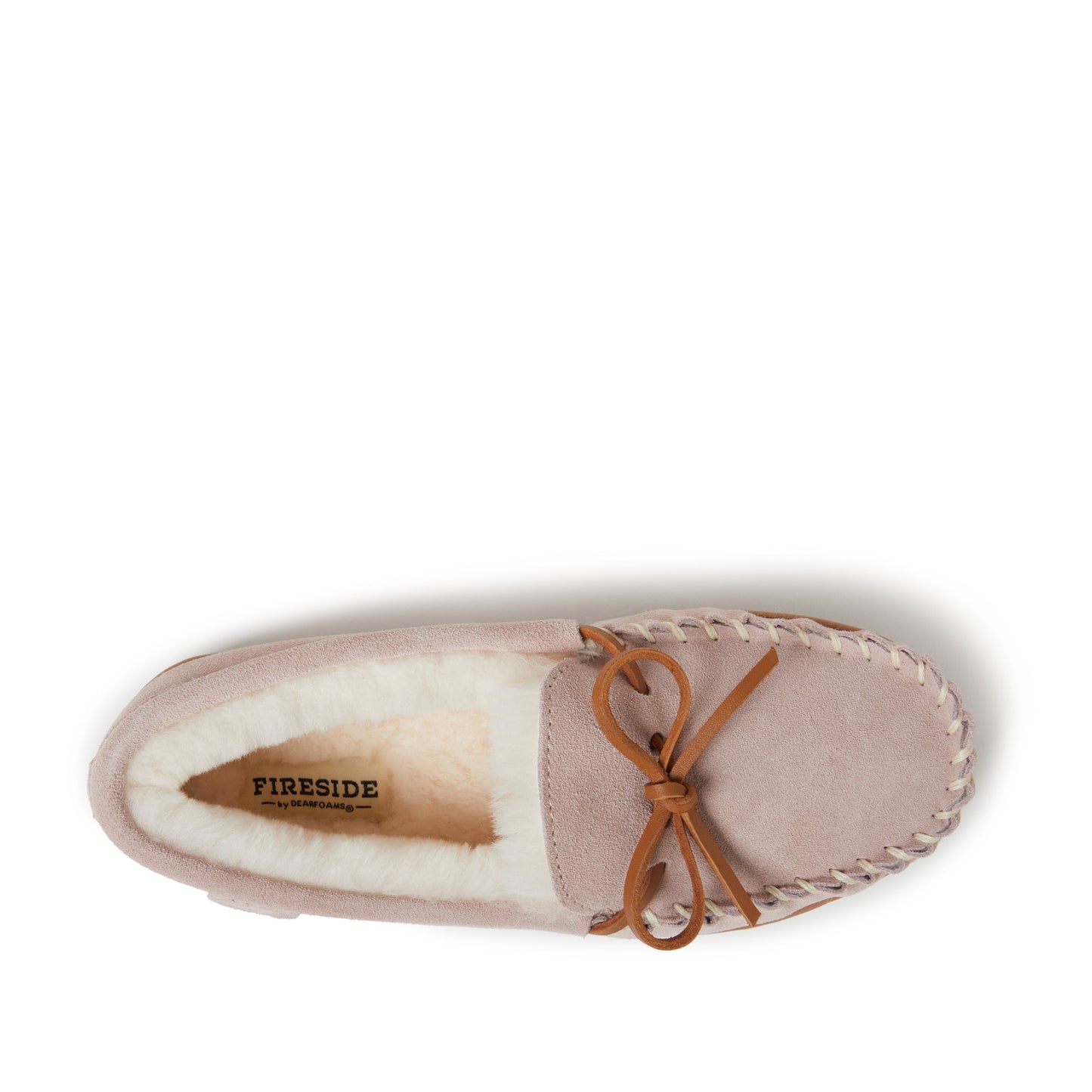 Fireside by Dearfoams Women's Alice Springs Shearling Water Resistant Indoor/Outdoor Moccasin Slipper