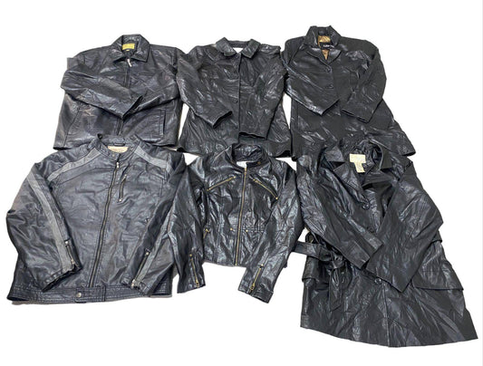 Vintage Leather Jackets Mixed Unisex - 21 Pcs