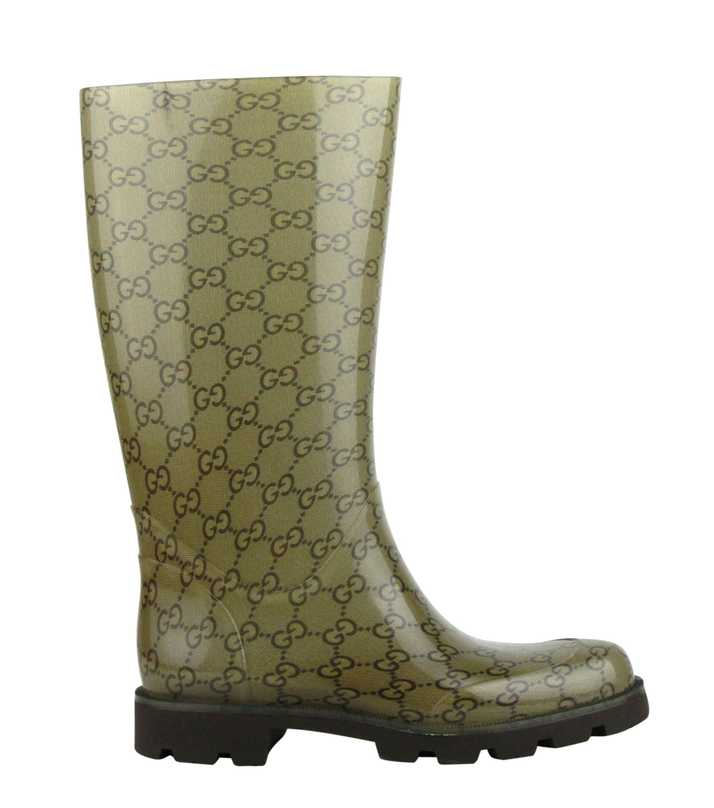 Gucci Women's Guccissima Pattern Rubber Rain Boots