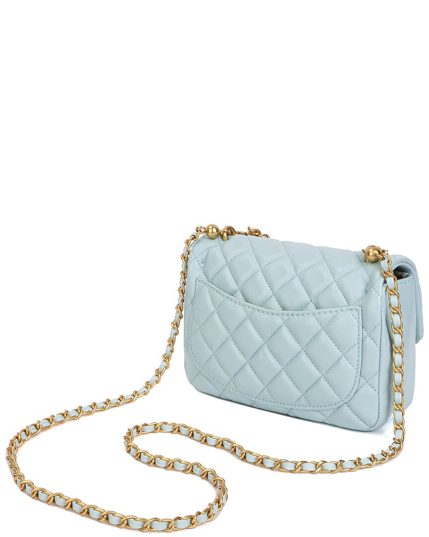 Tiffany & Fred Paris Quilted Sheepskin Leather Crossbody