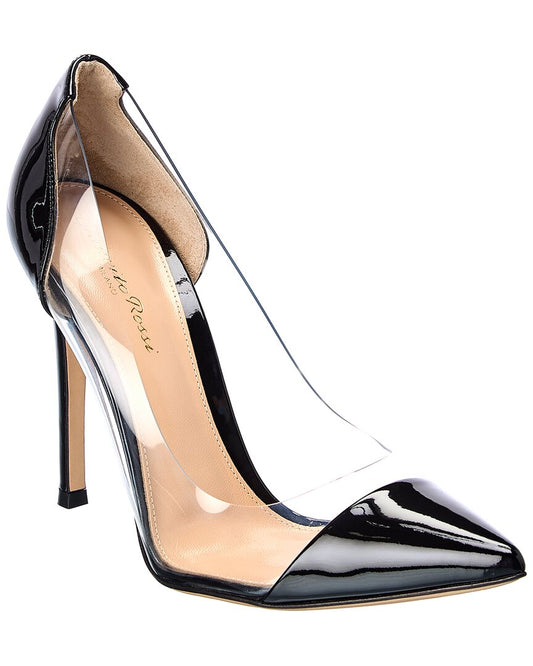 Gianvito Rossi Plexi 105 Vinyl & Patent Sandal