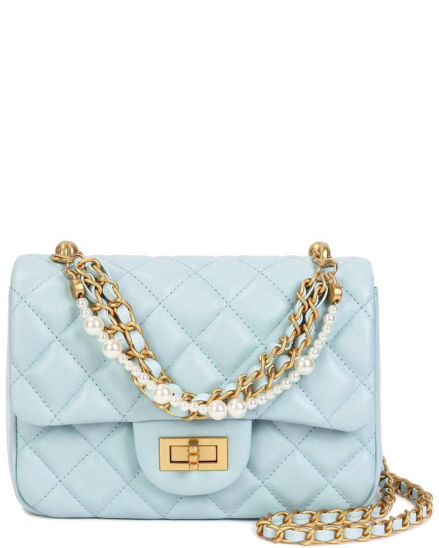 Tiffany & Fred Paris Quilted Sheepskin Leather Crossbody