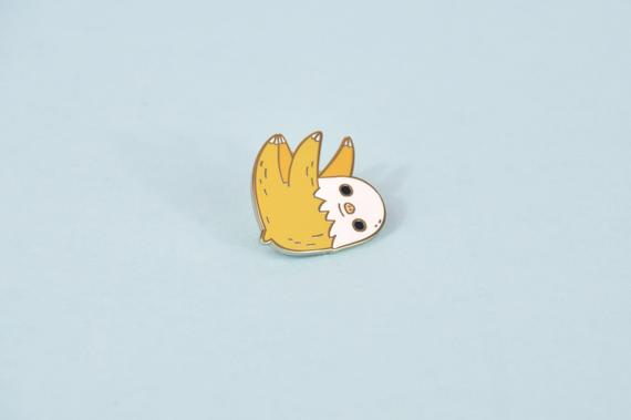 Two Toed Sloth Enamel Pin