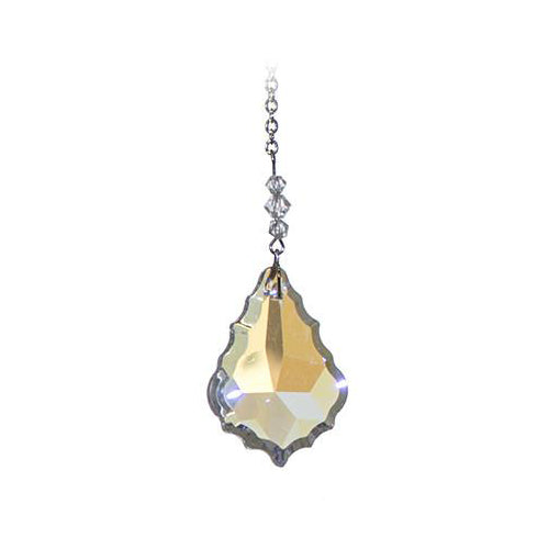 Small Faceted Baroque Crystal Suncatcher  – Aurora Borealis (Iridescent) Finish