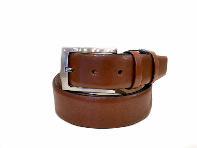 Corrente Calfskin Belt Cognac