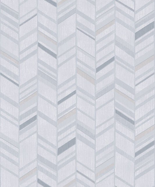 Glitter Chevrons Grey/Metallic Wallpaper from the Special FX Collection