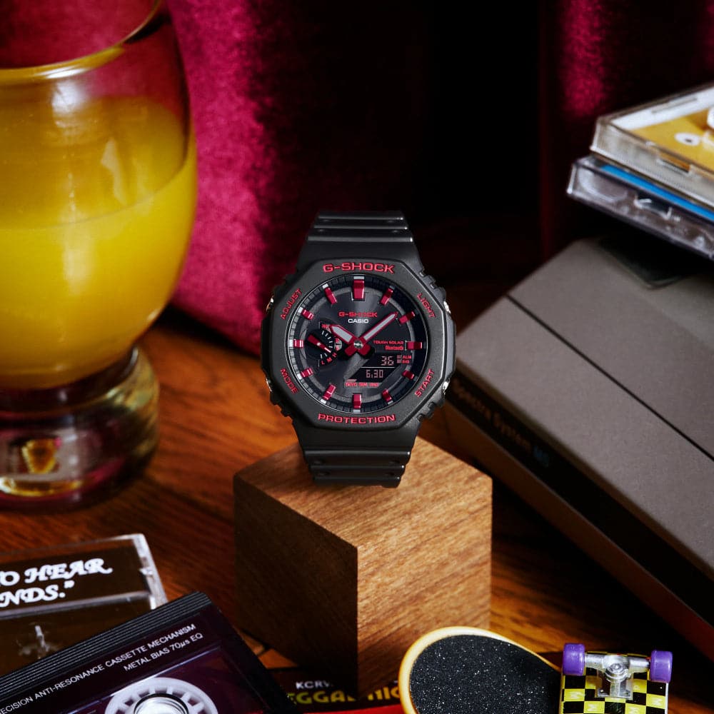 Casio G-Shock Digital-Analogue Black Resin Strap Men Watch GA-B2100BNR-1ADR