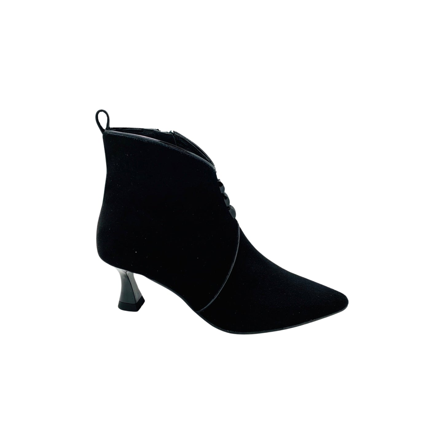 9251-2 Black Suede  Bootie