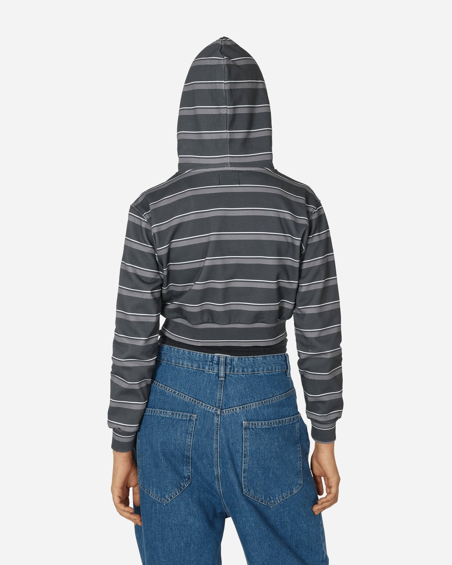 Striped Hoodie Grey