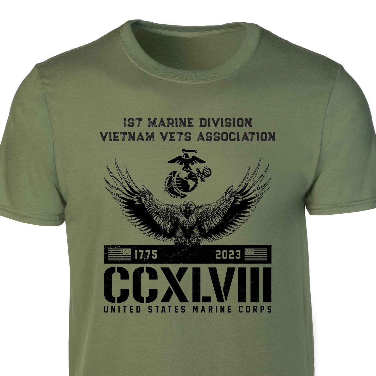 USMC 248th Birthday Eagle Customizable Reunion T-shirt