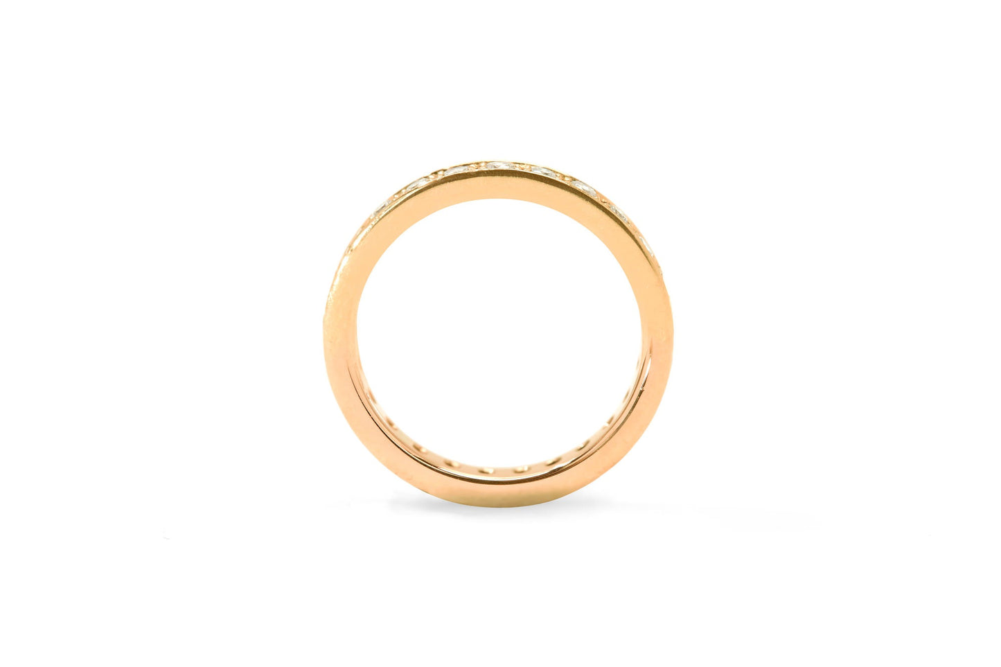 Amore The Eternity Bold 18K Rosegold Ring w. Diamonds