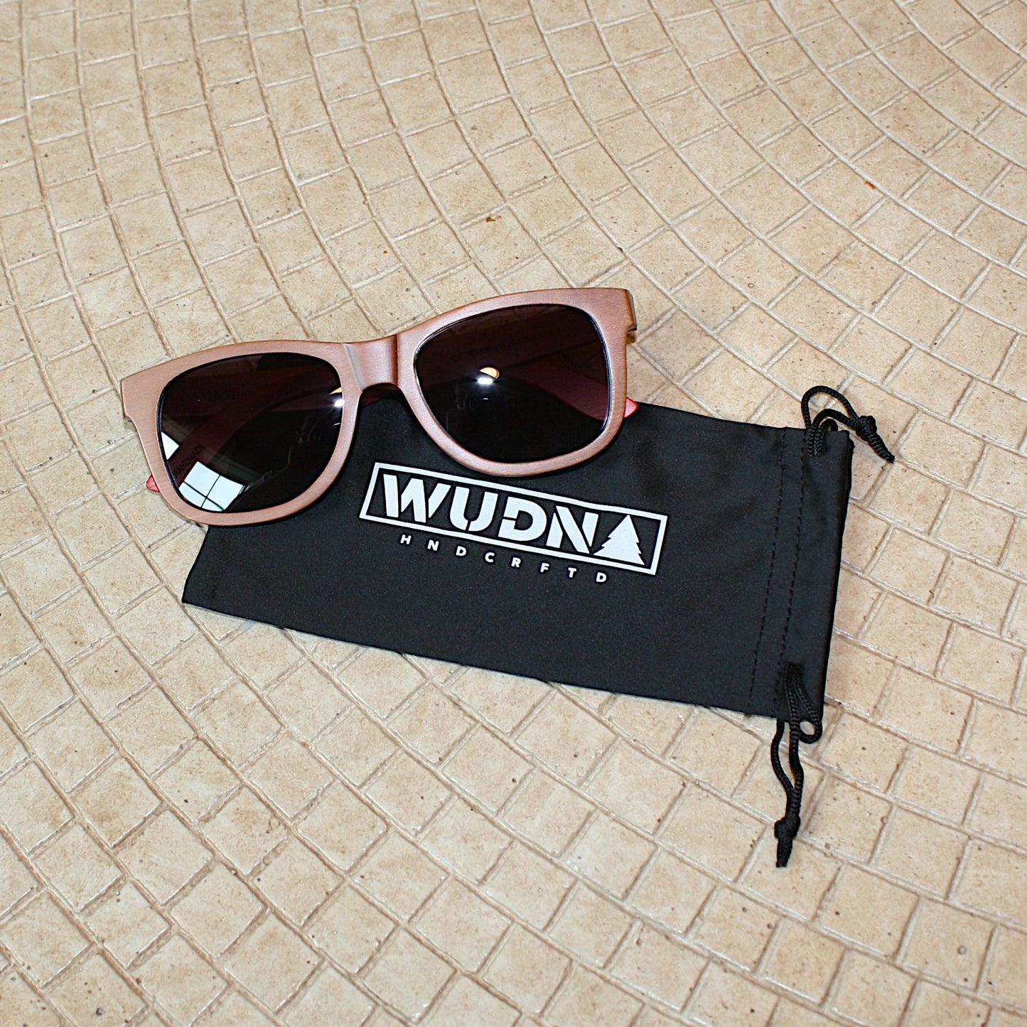 Recycled Skatedeck Jetty Ledge Brown Sunglasses by WUDN