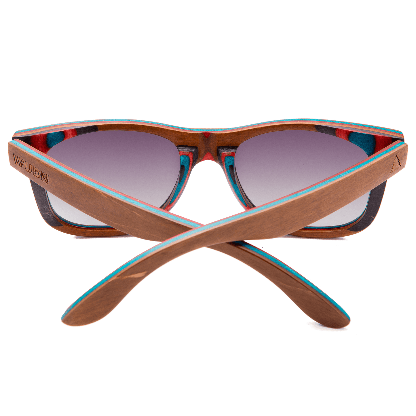 Recycled Skatedeck Jetty Ledge Brown Sunglasses by WUDN