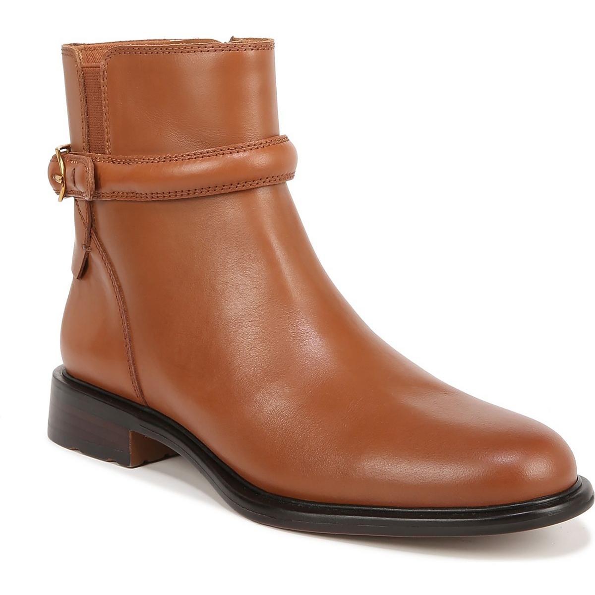 Franco Sarto Womens Elese Leather Ankle Booties