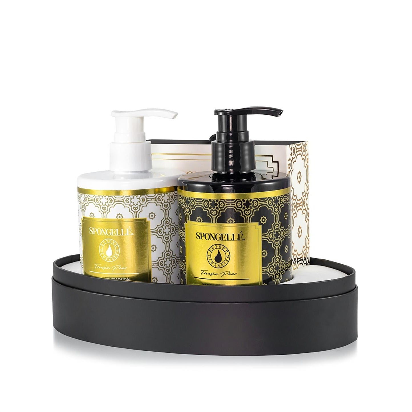 Freesia Pear Body Gift Set In Yellow/white/black