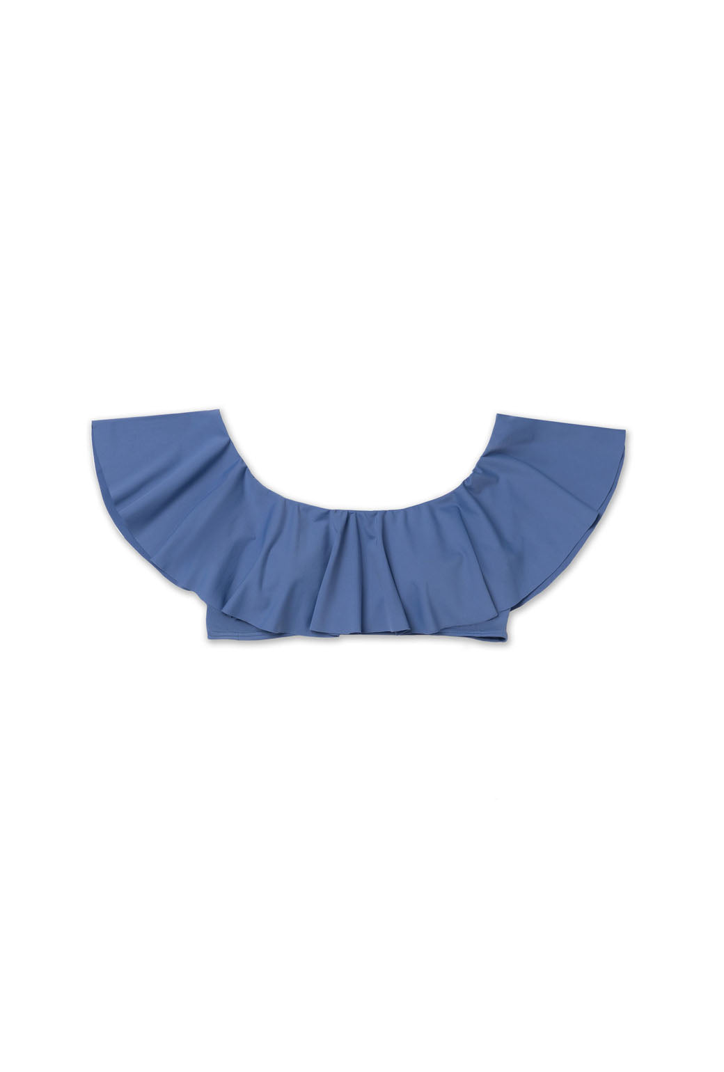 SAMPLE On & Off Shoulder Swim Top - Blue - Final Sale