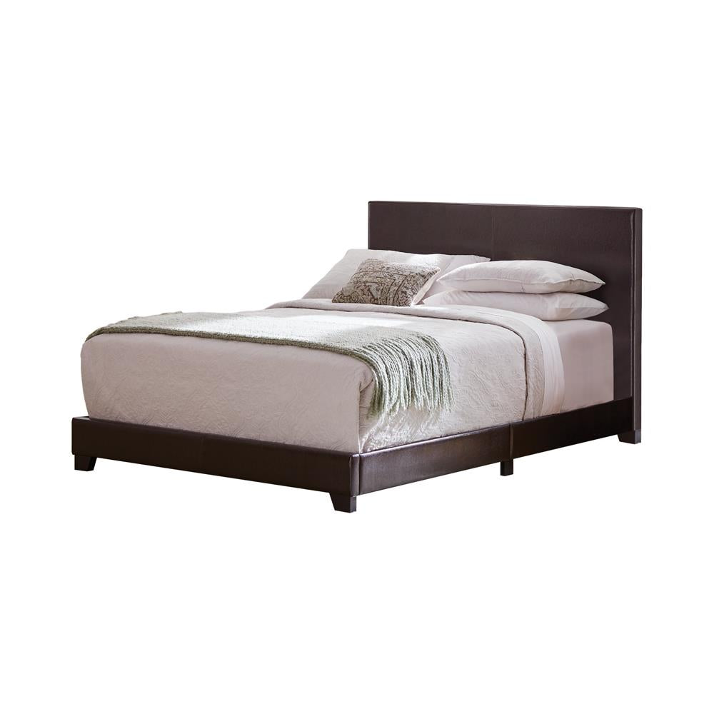 Dorian Upholstered Queen Bed Brown