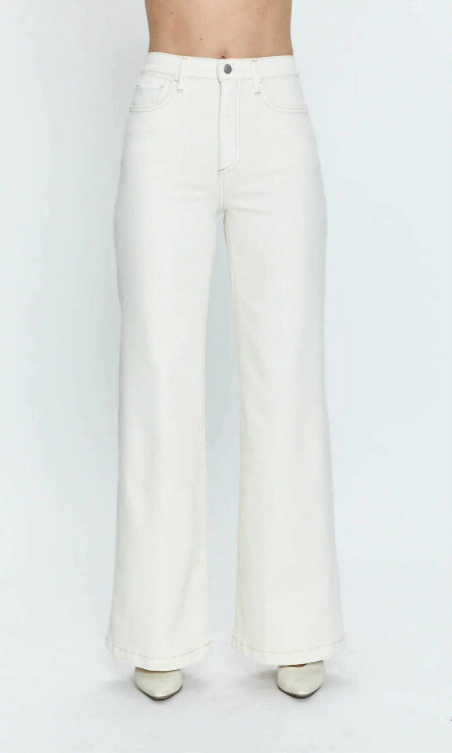 Women's Lana High Rise Ultra Wide Jeans In White