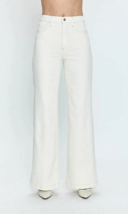 Women's Lana High Rise Ultra Wide Jeans In White