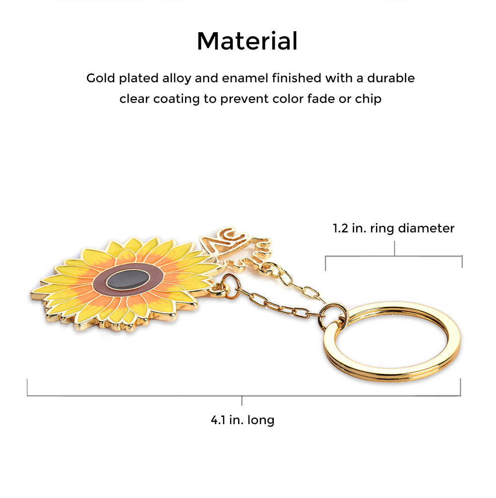 Sunflower Keychain