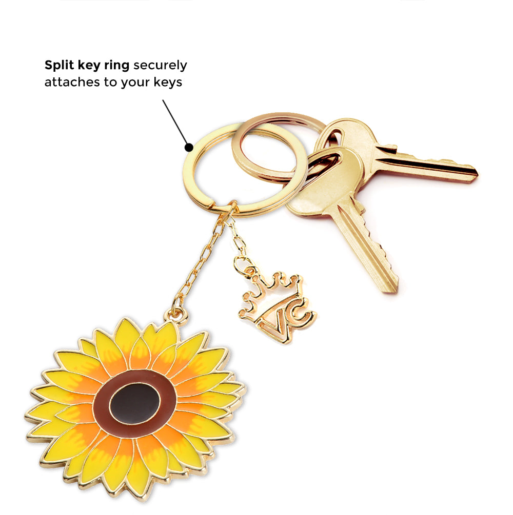 Sunflower Keychain