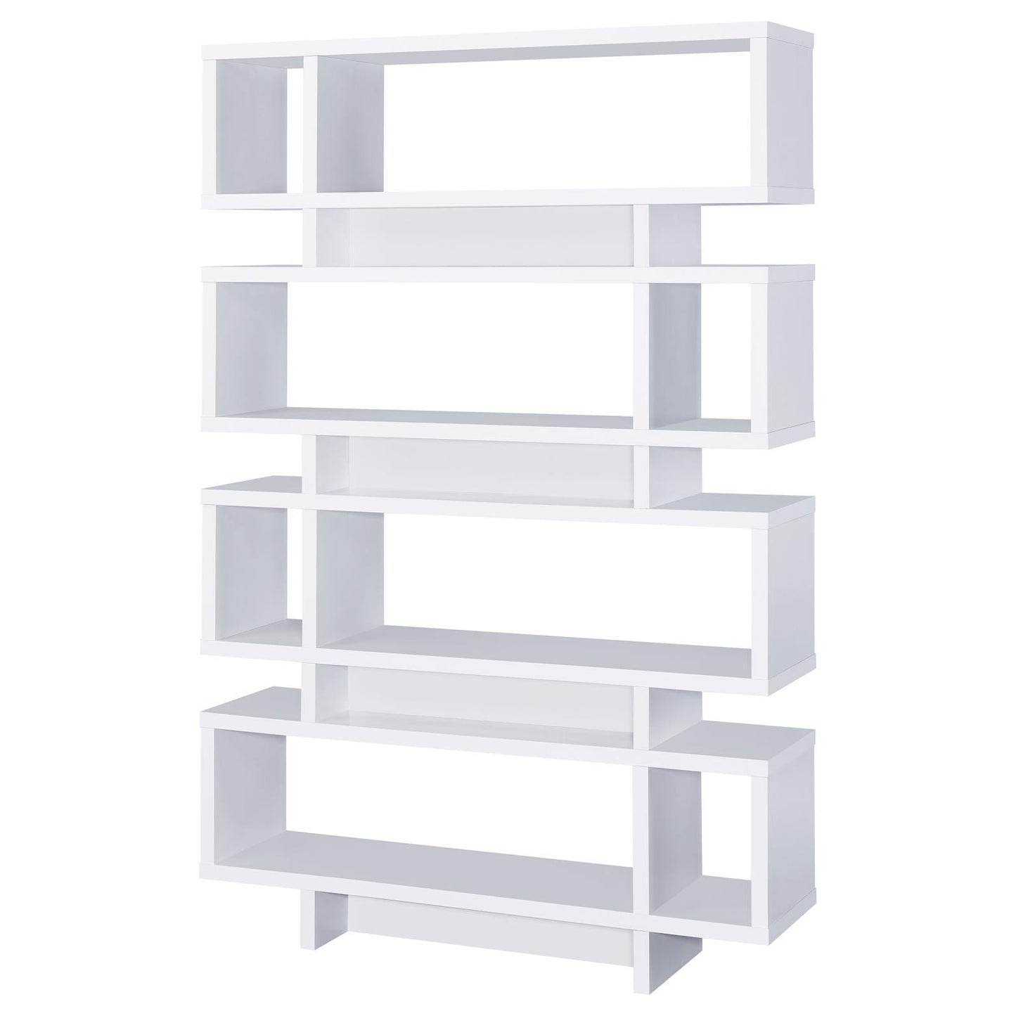 Reid White 4-Tier Open Back Bookcase