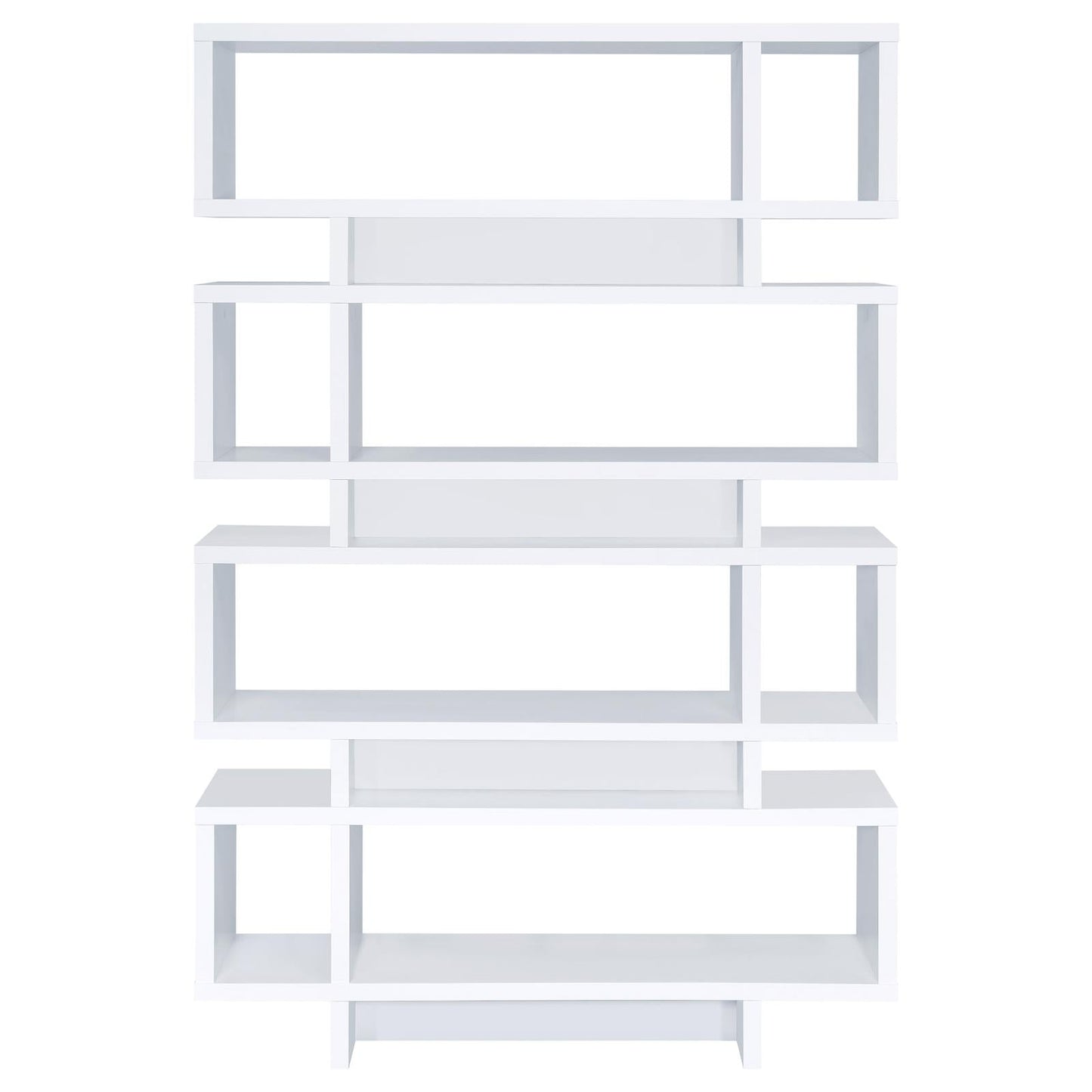 Reid White 4-Tier Open Back Bookcase