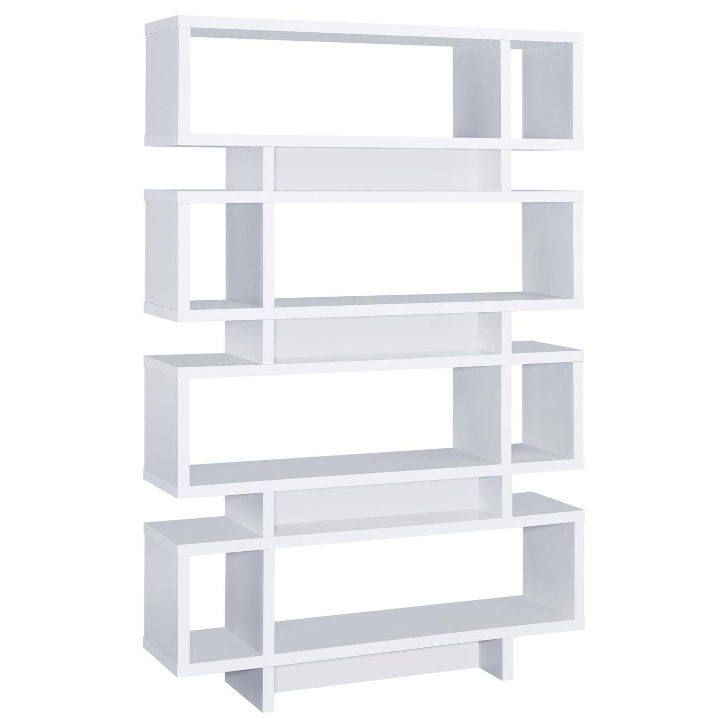 Reid White 4-Tier Open Back Bookcase