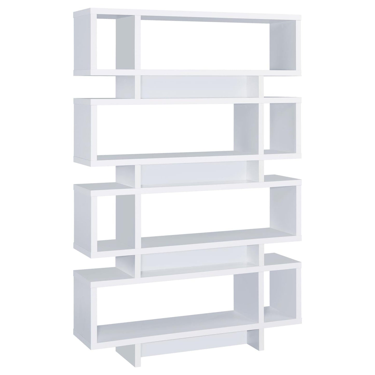 Reid White 4-Tier Open Back Bookcase