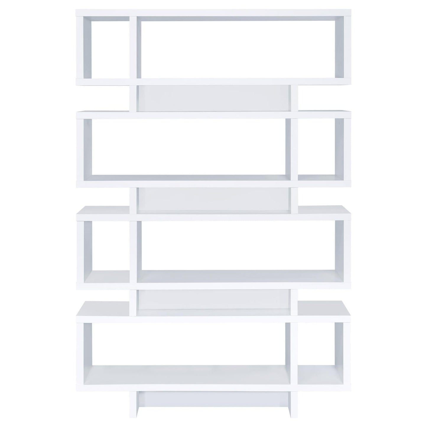 Reid White 4-Tier Open Back Bookcase